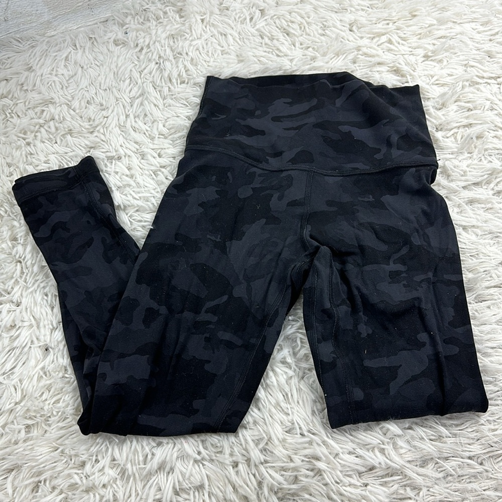 Lululemon Align Crop *21" Incognito Camo Multi Grey